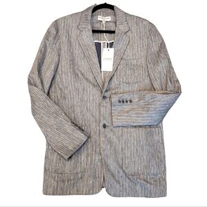 NWT Krammer & Stoudt linen blend blue blazer.